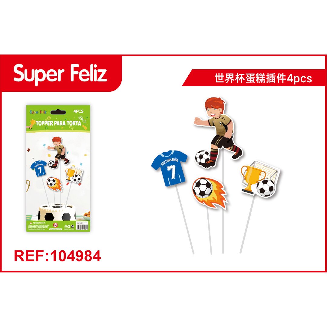 Topper de copa del mundo 4pcs