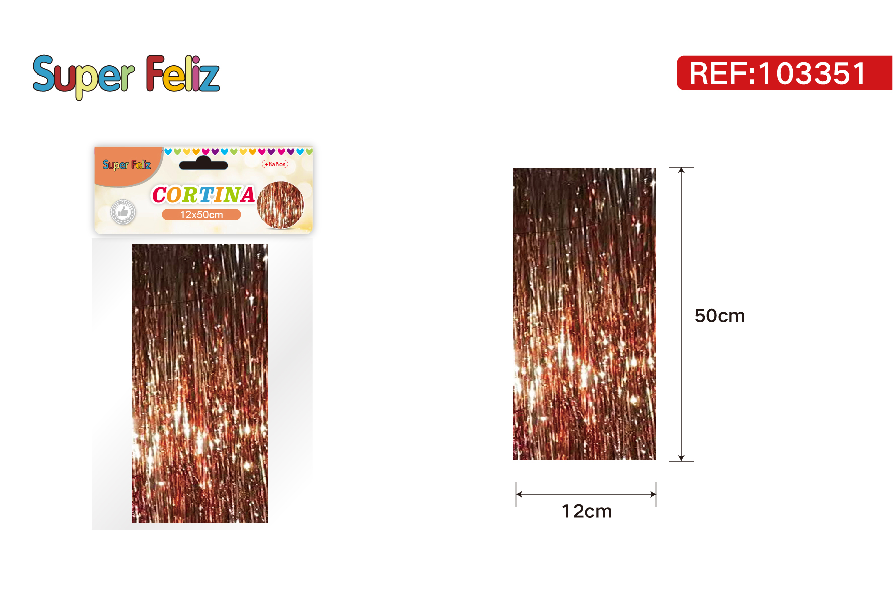 Cortinas metalicas 50x12 cm
