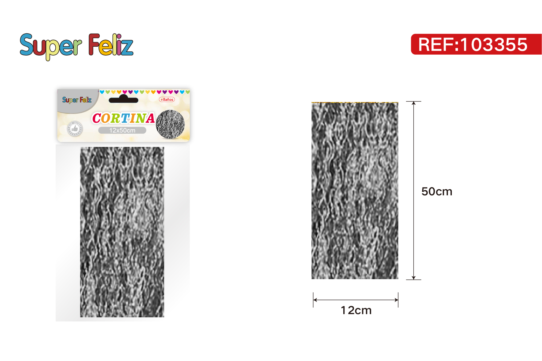 Cortinas metalicas 50x12 cm