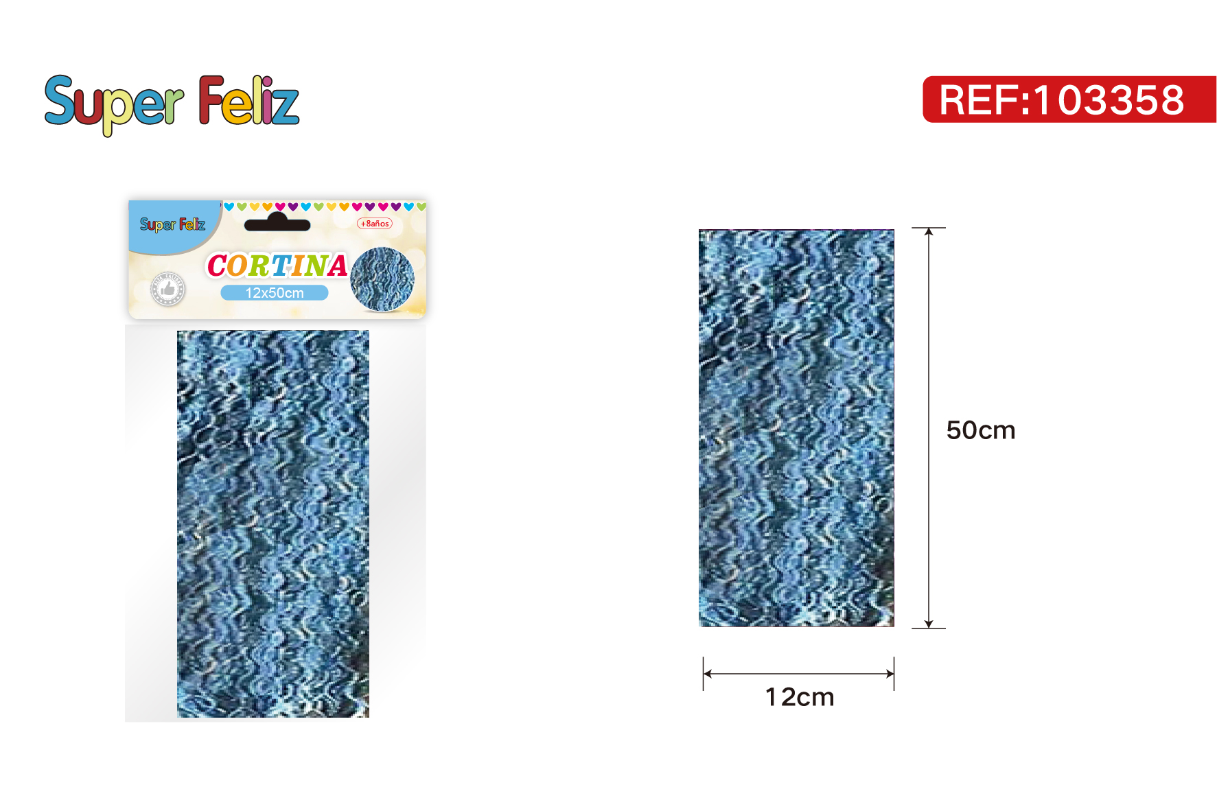 Cortinas metalicas 50x12 cm
