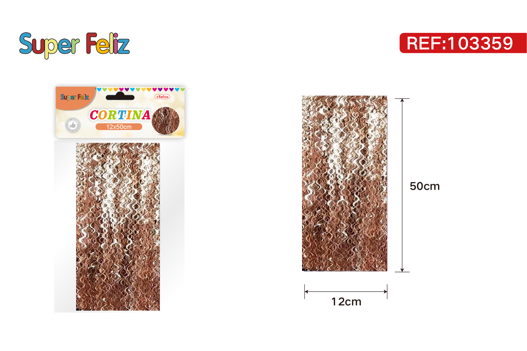 Cortinas metalicas 50x12 cm