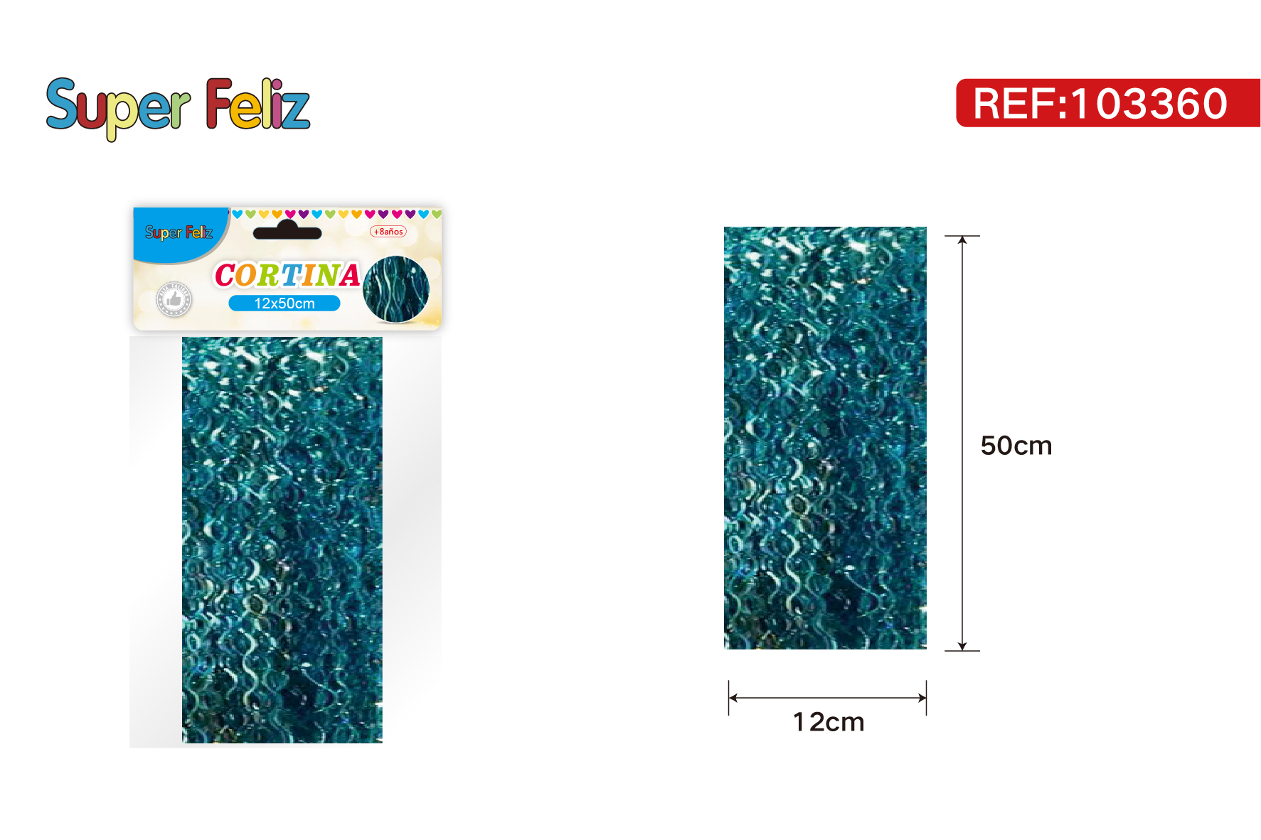 Cortinas metalicas 50x12 cm