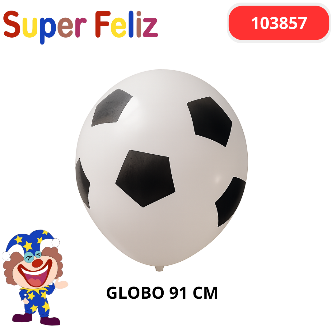 Globo futbol piñata latex